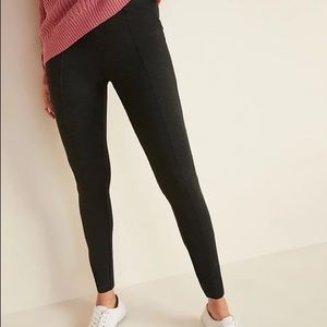 Old Navy High-Rise Stevie Ponte-Knit Black